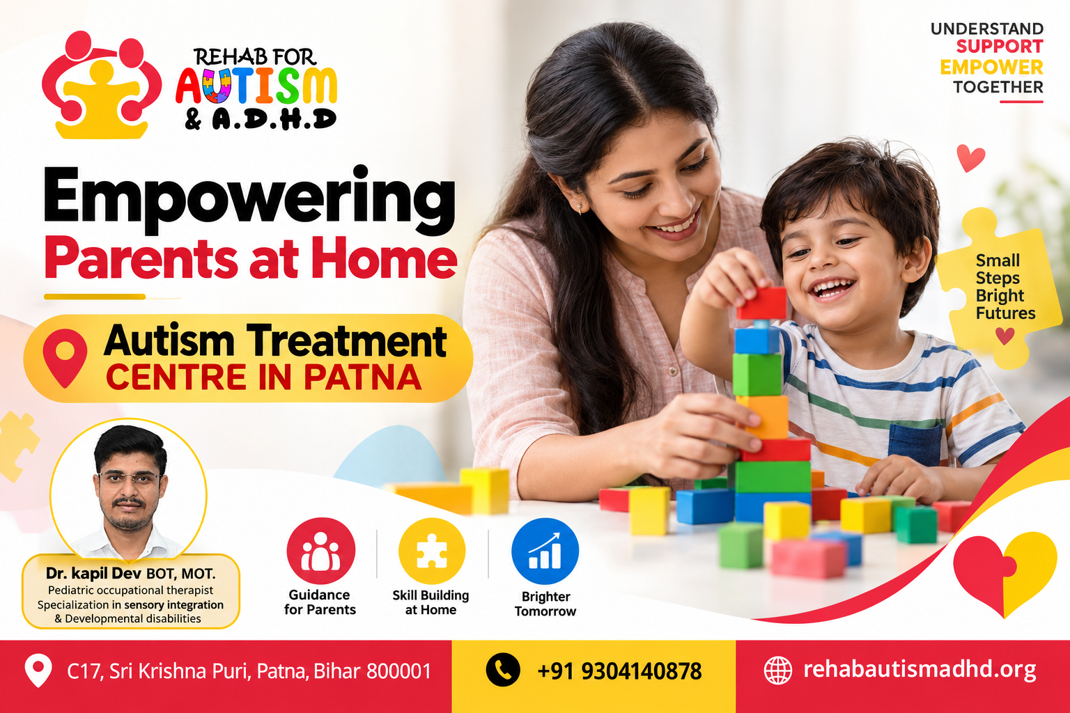 Empowering parents at home with autism treatment and pediatric occupational therapy at Rehab for Autism & ADHD, Patna