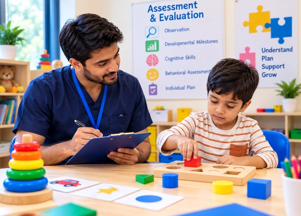 Developmental assessment and evaluation for children at our Patna therapy center